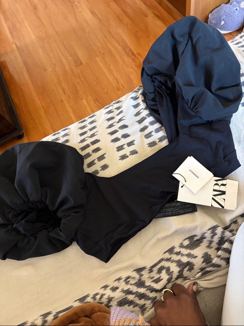 Zara Puff Sleeve Swim Top - NWT - Picture 11 of 13